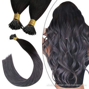 Hot sells high quality straight  pre bonded i tip Hair Stick I tip Hair Extension Remy human double drawn I tip hair extensions